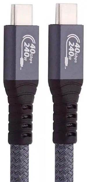 chenyang USB4 Type C Cable,USB-IF Certification 240W 40Gbps Compatible with 100W Charging and 8K@60Hz 5K 1.0M