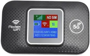 Generic 4G LTE Mobile WiFi Hotspot for European, Color Screen Wireless Internet Router Devices with SIM Card Slot, Connects Up to 10 Devices, Secure Encrypted Router, Genericf7g05akvcr