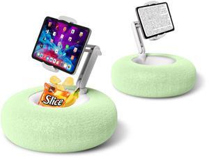 Debtrop Kindle Pillow Stand Holder for Reading in Bed, Tablet iPad Pillow Stand for Lap Compatible with 4.7"-13" Phone, Tablet, iPad, iPhone, Google, Kindle, Samsung(Green)