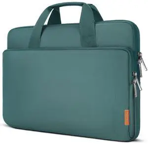 DOMISO 17.3 inch Laptop Sleeve Bag Water-Resistant Carrying Case with Handle for Dell/MSI GS73VR Stealth Pro/HP Envy Pavilion 17/ROG Strix GL702VS/LG/17.3" Notebooks,Green