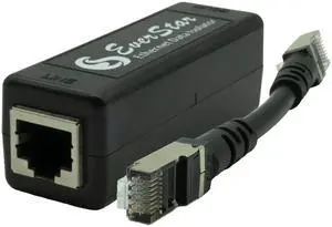 EverStar MI-305 Galvanic Network Isolator for Healthcare (EN60601-1 Compliant 4.5 KV, 2 MOPP) + 5 Patch STP Cable (1+1pc Kit) | Apple/Android TV | Hi-Res Audio Systems (RJ45) | Black