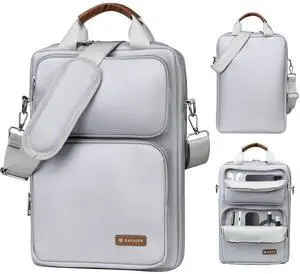 13.3-14 Inch Laptop Sleeve Bag, Laptop Bag for 14'' MacBook Pro M4 2024,14'' MacBook Pro M3&M2&M1 2023/2021, 13.6/13'' New MacBook Air M3/M2 2024/2022,Tab S8 Ultra 14.6",With Shoulder Strap(Silver)
