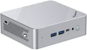 MINISFORUM UN150P Mini PC Intel N150 Processor (up to 3.60 GHz) Desktop Computer, 16GB RAM 512GB SSD, HDMI2.1 TMDS ×2USB-C ×1 Video Output Intel UHD Graphics Personal Computer