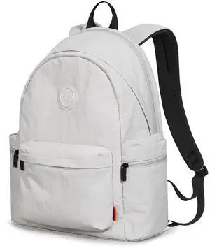 mixi Outdoor Lightweight Backpack Casual Carry On Laptop Backpack Travel Bookbag for Women Men, Water Resistant Durable Small Hiking Bag for Camping Weekender Sports College Work, 15 Inch, Light Gray