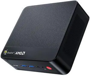 Beelink SER5 Pro Mini PC, AMD Ryzen 7 5825U(up to 4.5GHz) 8C/16T, Mini Computer 32GB DDR4 RAM 500GB NVMe SSD, Mini Desktop Computer 4K@60Hz Triple Display HDMI&DP&USB-C WiFi6/BT5.2/WOL/HTPC/W-11 Pro