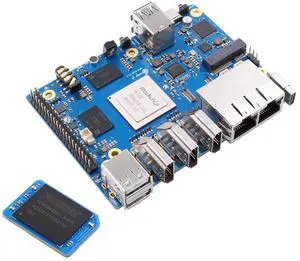 Orange Pi 5 Plus 4G with 32GB eMMC Module RK3588 8 Core 64 Bit Single Board Computer, 2.4GHz Frequency Open Source Development Board Run Orange Pi OS,Android,Debian,Ubuntu (OPi 5 Plus 4G+32GB eMMC)