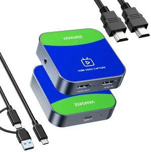 Capture Card for Nintendo Switch, 4K Audio Video Capture Card, USB C 3.0 1080P 60FPS HDMI Recorder for Gaming/Live Streaming/Video Conference, Works for Nintendo Switch/PS5/Xbox/OBS/Camera/PC