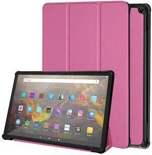 All New 10 Tablet Case 2021, Dinines Slim Fit Backshell Stand Cover with Auto Wake and Sleep ONLY Compatible with 11th Generation 2021 Release 10 & 10 Plus 10.1 in Tablet,Pink