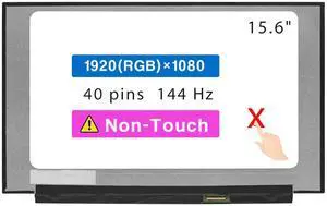 15.6" Screen Replacement for HP Victus 15-FA 15T-FA 15-FA0000 15T-FA000 15-FA0031DX 15-FA0032DX 15-FA0025NR 15-FA1093DX N13295-001 M10828-JD1 LCD Display Panel 40 pin 144Hz (FHD 1920x1080 Non-Touch)
