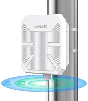 WAVLINK AX3000 WiFi6 Outdoor WiFi Extender, Dual Band WiFi 6 Outdoor Wireless Access Point Weatherproof WiFi Repeater, Router, 802.3at Active POE, Integrated Directional Intennas,Work with Starlink