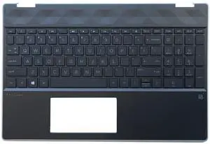 wzqrps Replacement Laptop Upper Case Palmrest Non-Backlit Keyboard Assembly Part for HP Envy x360 15-DQ 15T-DQ TPN-W140 460.0GF0F.0002 L51519-001 L51363-001