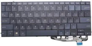 New Replacement Keyboard for Asus ZenBook UX391U UX391UA UX391F UX391FA Laptop Keyboard Backlit US Dark Blue