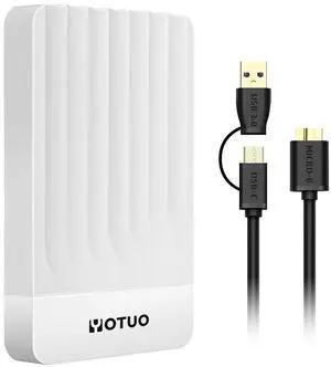 YOTUO External Hard Drive, USB 3.0 Portable HDD External Expansion Storage for PC, Mac, Desktop, Laptop Office Devices, for PS4, PS5, Xbox One, Xbox 360, Xbox Series X/S Gaming Devices (Whtie, 500GB)