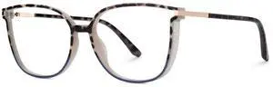 Zeelool TR90 Cat Eye Glasses Chic Eyewear for Women Blue Light Blocking Glasses Anti Eyestrain Glasses Rodz ZJGT548130-23B Leopard Print