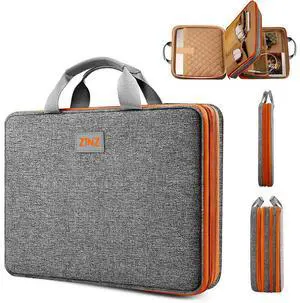 ZINZ Slim Expandable Laptop Case 15.6 Inch Sleeve Upgraded Protective Durable Recycled Carrying Case Compatible with MacBook 15" & 16" and Most 15" 15.6" 16" Notebook,D01G02