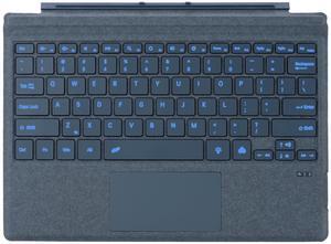 Zoof Type Cover for Microsoft Surface Pro 7 Plus/Pro 7 / Pro 6 / Pro 5 / Pro 4 / Pro 3, 12.3 inch, Ultra-Slim Wireless Tablet Keyboard with Multi Touchpad Bluetooch (Cobalt Blue with Backlit)
