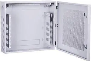 Kenuco Heavy Duty 16 Gauge Steel DVR Security Lockbox Swing Open Top 24'' x 21'' x 7'' - (White)