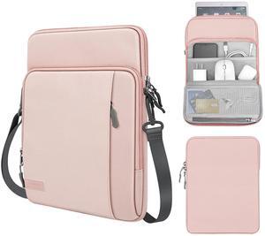 MoKo Laptop Sleeve Bag for 13.3-14 Inch, Notebook Carrying Case with Pocket Fits New MacBook Pro M3/M2 14" /13" M2/M1 Pro/M1 Max 14.2 2023-2021/Air 13.6" M2 2022, Surface Pro 9/8 13", Pink