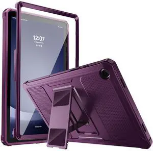 MoKo Case Fit Galaxy Tab A9 Plus 11-Inch 2023 (SM-X210/X216/X218), Shockproof Full Body Rugged Stand Back Cover Built-in Screen Protector Fit Galaxy Tab A9+ 11" 2023, Dark Purple