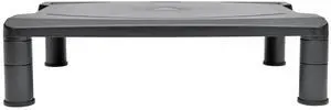 Tripp Lite Adjustable Computer Monitor Stand for Desks, 15.5 x 11.25 in., Rubber Feet, Black, 5 Year Warranty (MR1612)