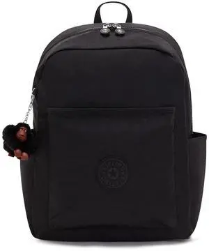 Kipling Women's Bennett, Lightweight, Minimal, Nylon Laptop Backpack, Black Tonal, 12''L x 15''H x 6.25''D,KI2151