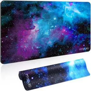 Mydours 40"x24" Extra Large Mouse Pad - Gaming Mouse Pad XXL - Non-Slip Rubber & Smooth Fabric Full Desk Pad - Home Office Computer Table Pad - Desk Blotter Pad for Office, Writing, Dining and Home