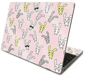 MightySkins Glossy Glitter Skin Compatible with Samsung Chromebook 4 (2021) 11.6" - Bunny Bunches | Protective, Durable High-Gloss Glitter Finish | Easy to Apply and Change Styles | Made in The USA
