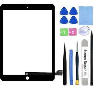 Touch Screen Digitizer Replacement for iPad pro 9.7 A1673 A1674 A1675 Front Glass Assembly(Not LCD) with Pre-Installed Adhesive,Tools Kit,Black