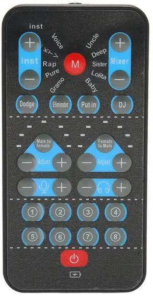 M10 Mini Voice Changer, Multi Languages Voice Disguiser, Sound Card Voice Changer with 8 Sound Effects for Mobile Phone Computer Laptop