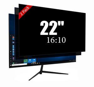 22 Inch Privacy Screen for Monitor with 16:10 Widescreen Monitor Blue Light Screen Protector - Anti-Glare - Anti-Scratch Protector Film for Data Confidentiality Privacy Shield Diagonal 22in [2 Pack]
