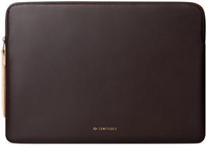 Comfyable Slim Protective Laptop Sleeve Compatible with 13/13.3/14 Inch MacBook Air & MacBook Pro, Mac Travel Case, Laptop Pouch, Slim PU Leather Cover M4/M3/M2/M1 2025-2021, Chocolate