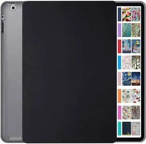 DuraSafe Cases for iPad 9.7 inch Old Model 2 3 4 Gen Case A1458 MD513LL/A A1416 MC705LL/A MD328LL/A MD333LL/A MD336LL/A A1395 MC769LL/A MC954LL/A MC960LL/A MC979LL/A A1459 MD514LL/A MD511LL/A - Black