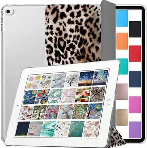 DuraSafe Cases for iPad PRO 1st Gen 2015 12.9 Inch [ 1 Gen ] ML0H2LL/A ML0G2LL/A ML0N2LL/A ML0Q2LL/A ML0R2LL/A ML0V2LL/A Printed iPad Cover with Translucent Frosted Hard Back - Leopard