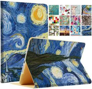 DuraSafe Cases for iPad Mini 3 2 1 Gen 7.9 Inch [ Mini 3rd 2nd 1st ] A1599 A1600 A1489 A1490 A1491 A1432 A1454 A1455 Printed Folio Magnetic Smart Sleek & Classic Design Cover - Starry Night