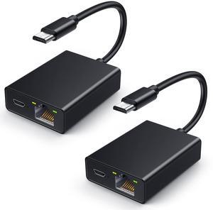 Ethernet Adapter for Fire TV Stick, Electop Micro USB to RJ45 Ethernet Network Adapter Compatible with 4K Fire Stick,Chromecast Google Home Mini and More Streaming TV Sticks(2 Packs)
