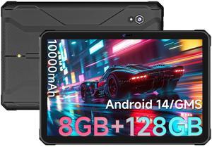 ONERugged 2025 Launched Rugged Tablet T1 Max, 10.95 inch Android 14 Tablets, 10000mAh 8GB+128GB (512GB TF) Outdoor Industrial PC, 48MP+32MP Octa-Core IP68 Waterproof Computer, 4G Dual SIM/WiFi/GPS/OTG