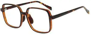 Firmoo Blue Light Blocking Glasses - Tortoise Square Eyeglasses Anti UV Ray Computer Gaming Glasses Blue Blockers for Women/Men