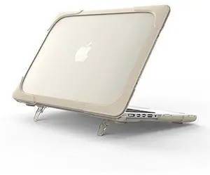 Compatible with Funut MacBook Pro 13 inch Case 2012-2015 Release A1425/A1502 Heavy Duty Plastic Hard Protective Case Kickstand Shockproof Cover for MacBook Pro 13 inch (# Khaki)