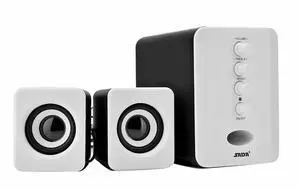 Mini Usb 2.1, Speaker Bass Music Subwoofer Extendable Cat5 Ethernet Wired Combination For Phone Laptop Pc White (Black White)