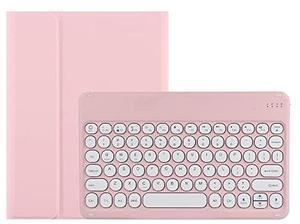 KMXDD Keyboard Case Compatible with iPad Air 11 inch M2 2024, iPad Air 10.9 inch 4th & 5th gen - 2020,2022/ iPad Pro 11 4th 3th 2th Gen Keyboard Case Round Key Removable Keyboard,Pink