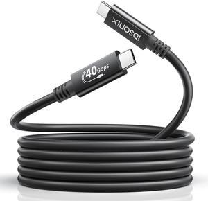 [USB-IF Certified] USB 4 Cable 2.6ft Compatible with Thunderbolt 4 Cable Thunderbolt 3 Cable,iDsonix 40Gbps USB4 Cable 100W Charging,8K or Dual 4K Display,for MacBook Pro, Mac Mini, Quest Link, eGPU