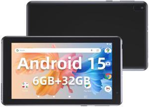 IWEGGO Android 15 Tablet, 7 Inch 6GB RAM 32GB ROM/ 1TB Expandable Computer, 5MP Camera Tableta, 1.6Ghz Quad-core Processor, 3000mAH Battery Tablet PC, Wi-Fi, GMS, Games 7'' Android Laptop