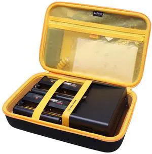 LTGEM Hard Case for KODAK Dock ERA Plus 4PASS Instant Portable Photo Printer (4x6) - Travel Protective Carrying Storage Bag (Black+Yellow)
