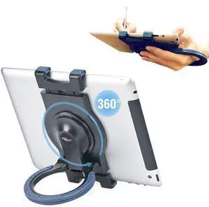 MAX SMART [(Upgrade)]  Tablet Hand Grip Holder & Stand for Tablet Drawing, Reading, Working, Writing, Free Angles, Hanging on Wall