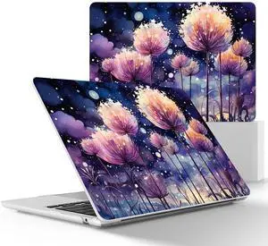 May Chen for MacBook Air M4 M3 M2 13.6 inch Case 2025 2024 2023 2022 Release, Models: A3240 A3113 A2681, Flexible Plastic Case for M4 13.6" Laptop, Hard Shell with Keyboard Cover, Fireworks P317