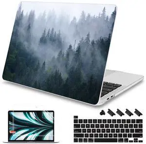 Mektron for MacBook Pro 16 inch Case A2141 Release 2019 2020, Soft-Touch Plastic Hard Case Cover 16-inch Pro Retina Display with Touch Bar fits Touch ID, Fir Forest