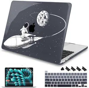 Mektron Case for MacBook Pro 16 Inch A2141 Cover 2019 Release 16" with Liquid Retina Display/Touch ID, Plastic Hard Shell with Keyboard Skin & Screen Protector & Dust Plug, Spaceman
