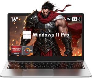 2025 Gaming Laptop 16 Inch Laptop Computer with AMD Ryzen 7 5825U Processor, 16GB DDR4, 1T SSD, FHD Display 1920*1080P, Windows 11 PRO, WiFi 6, Backlit Keyboard HDMI, for Student, Office, Business