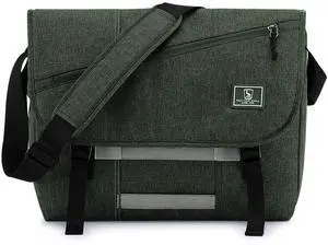 OIWAS Laptop Messenger Bag for Men Crossbody 15.6 Inch Satchel Bags Briefcase Shoulder Bag Work Travel Women Green