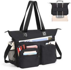 Laptop Tote Bag for Women, 15.6 inch Laptop Bag, Large Capacity Teacher Tote Bag, Lightweight Work Bags for Women with Multi Pockets, Computer Messenger Shoulder Bag Handbag Business Office Work Bag